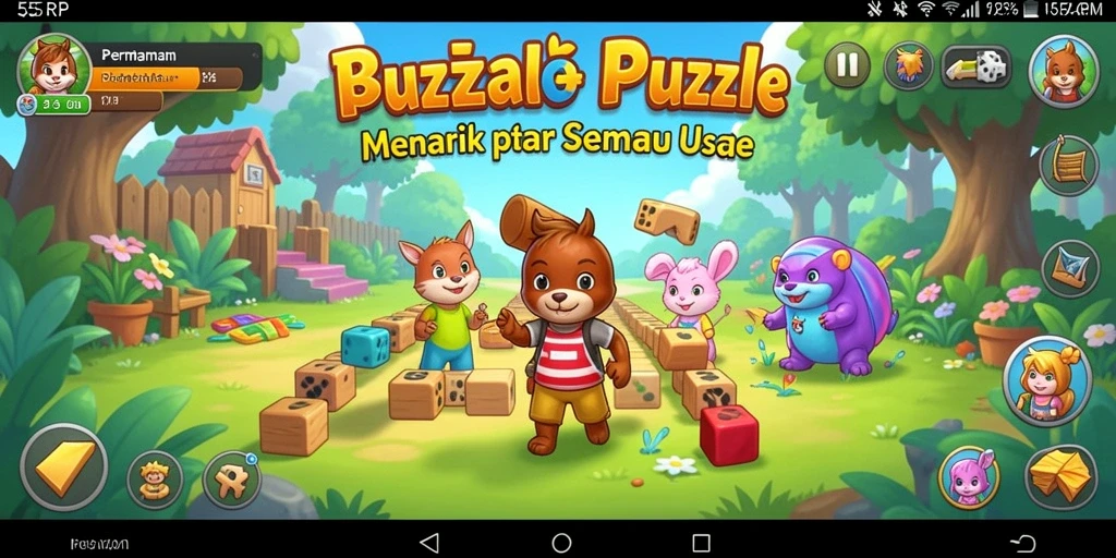 Tampilan gameplay 55RP yang penuh warna dan menarik.