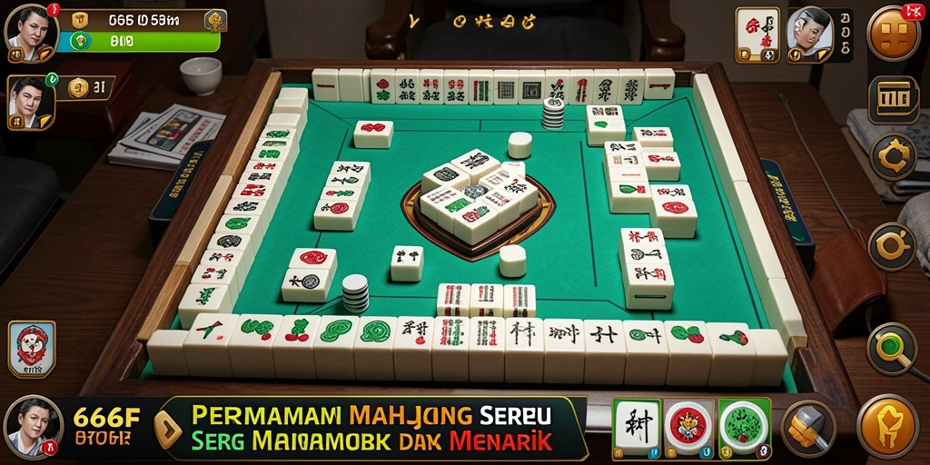 Screenshot gameplay 666F yang menunjukkan serunya bermain Mahjong.