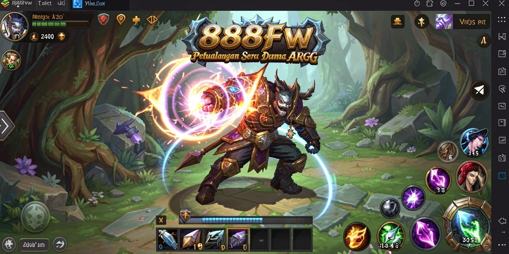 Screenshot gameplay 888FW yang menunjukkan aksi pertempuran seru.