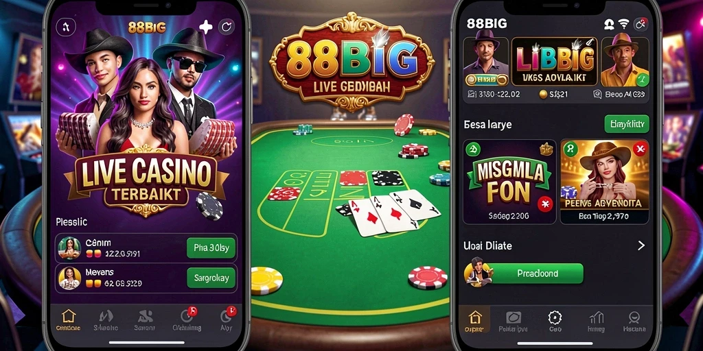 Gameplay Live Casino yang seru dan interaktif di 88BIG.