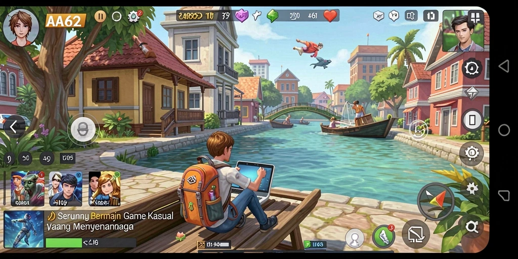 Tampilan gameplay menarik dari AA62 yang memikat para pemain.