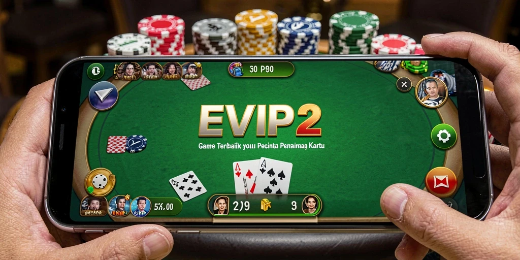 Tampilan gameplay Poker yang mendebarkan di EVIP2.