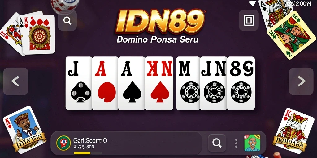 Tampilan menarik dari gameplay Domino di IDN89.
