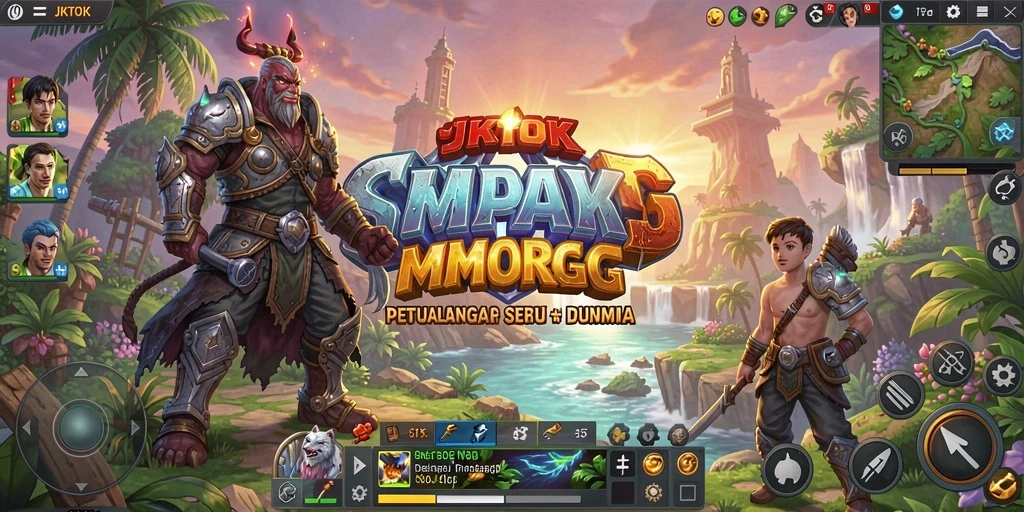 Tangkapan layar dari gameplay JKTOK yang penuh aksi dan petualangan.