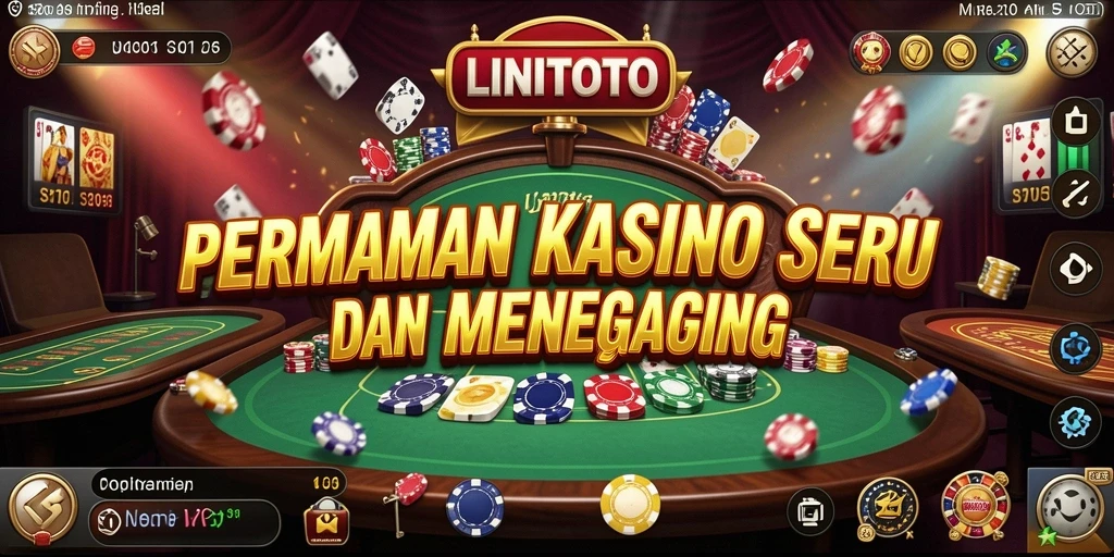 Tampilan gameplay LINITOTO yang menarik dengan berbagai pilihan permainan kasino.