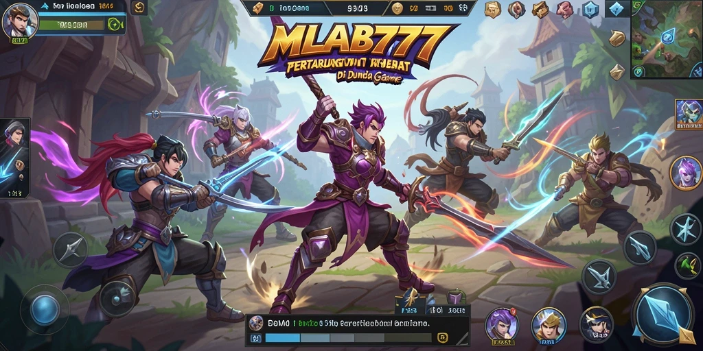 Tampilan gameplay seru dalam MLBB777 yang menegangkan.