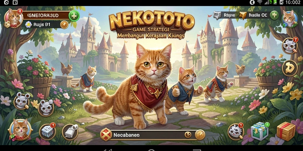 Tampilan gameplay menarik dan strategis dari NEKOTOTO.