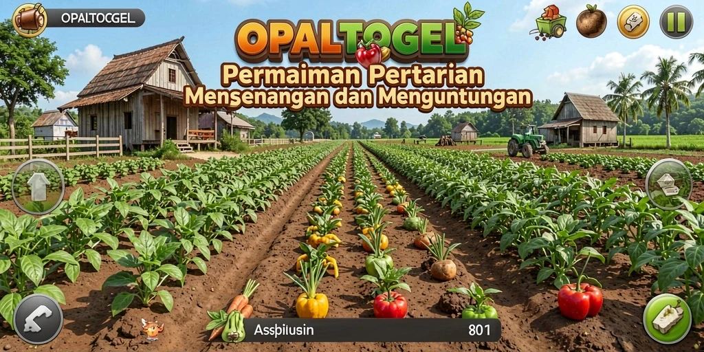 Gameplay OPALTOGEL yang seru dan menarik dalam dunia pertanian.