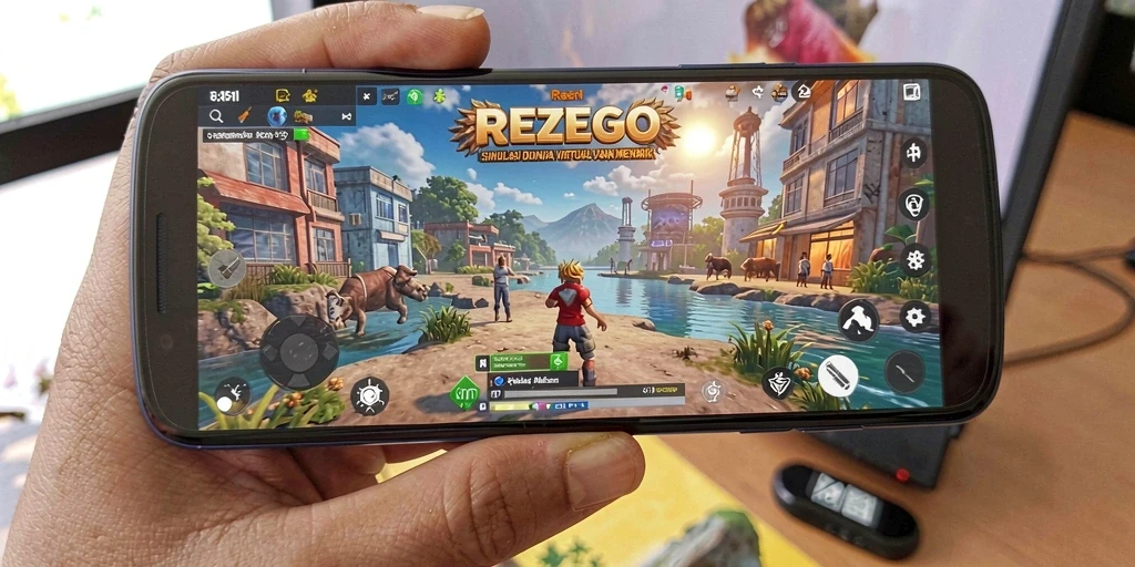 Tampilan gameplay menarik di REZEGO dengan grafik menawan.