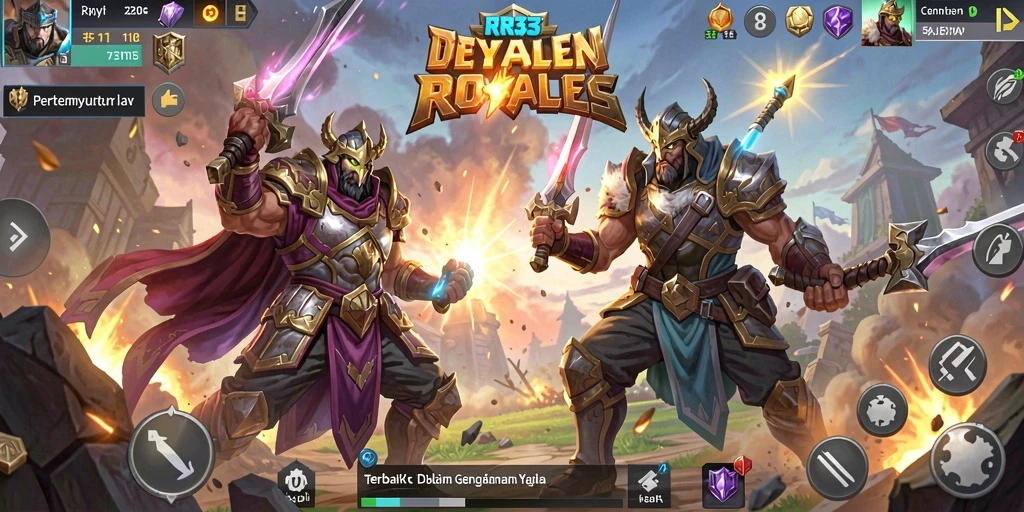 Gameplay seru RR33 dengan aksi pertempuran yang intens.