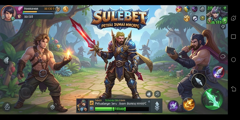 Tampilan gameplay SULEBET yang menampilkan petualangan seru di dunia MMORPG.