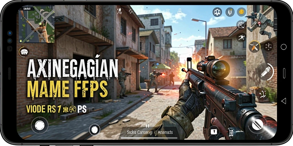 Screenshot gameplay V07 menampilkan aksi tembak-menembak yang intens.