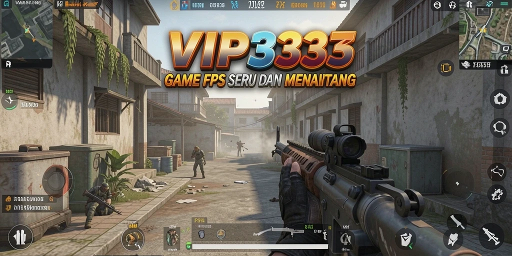 Screenshot gameplay menampilkan serangan intens dalam game FPS.